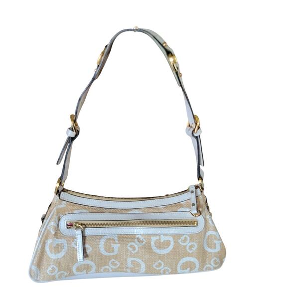 NWT Guess Y2K Vintage Monogram Baguette Shoulder Bag Early 2000’s Summer Season - Picture 8 of 16